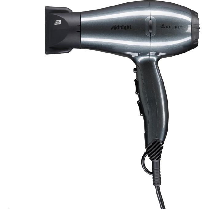 Фен DEWAL PRO MIDNIGHT 03-107, серый 03-107 Grey